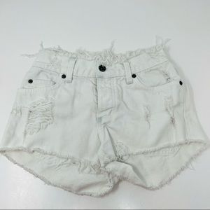 Carmar White Cutoff Shorts 24